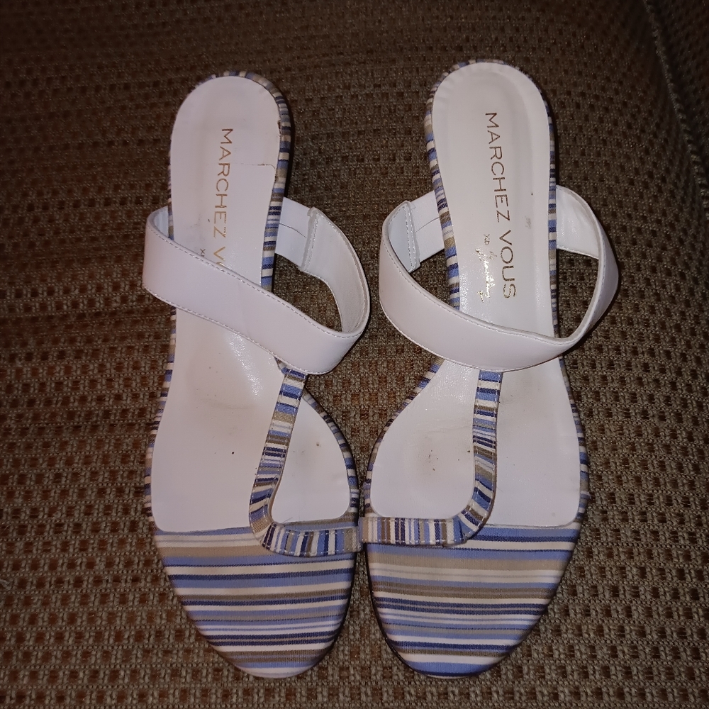 Marchez Vous Leather Heels Size 6